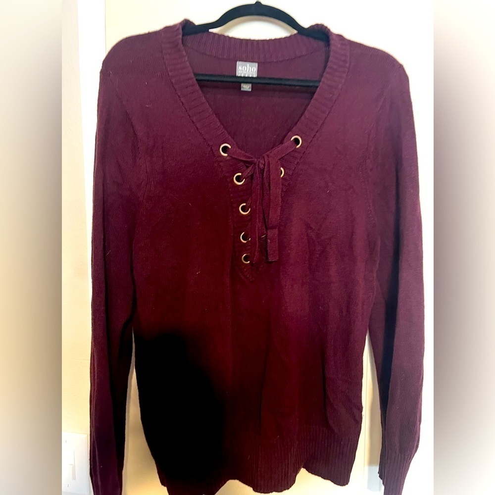 Burgundy NY&Co Sweater